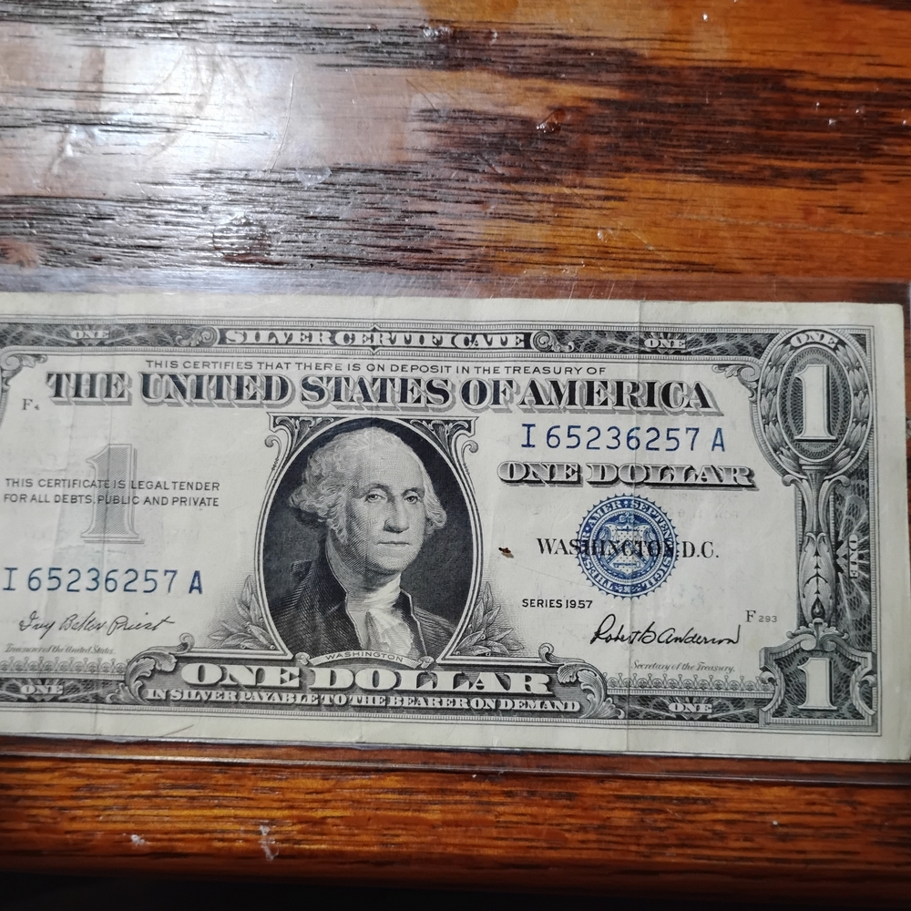 Vintage One Dollar Silver Certificate